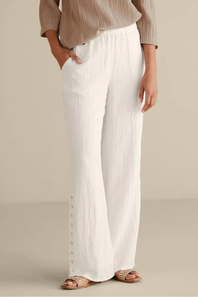 Women Oceo Gauze WideLeg Pants Black Soft Surroundings Pants Women Oceo Gauze WideLeg Pants Black Soft Surroundings Pants