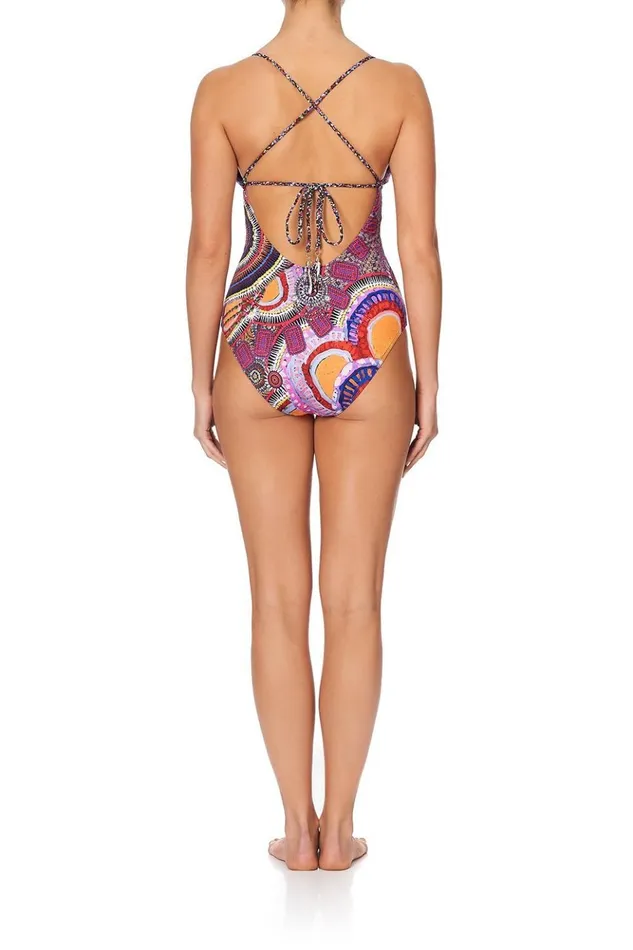 Women One Pieces Camilla Scoop Neck One Piece With Plait Strap Warlu Dreaming