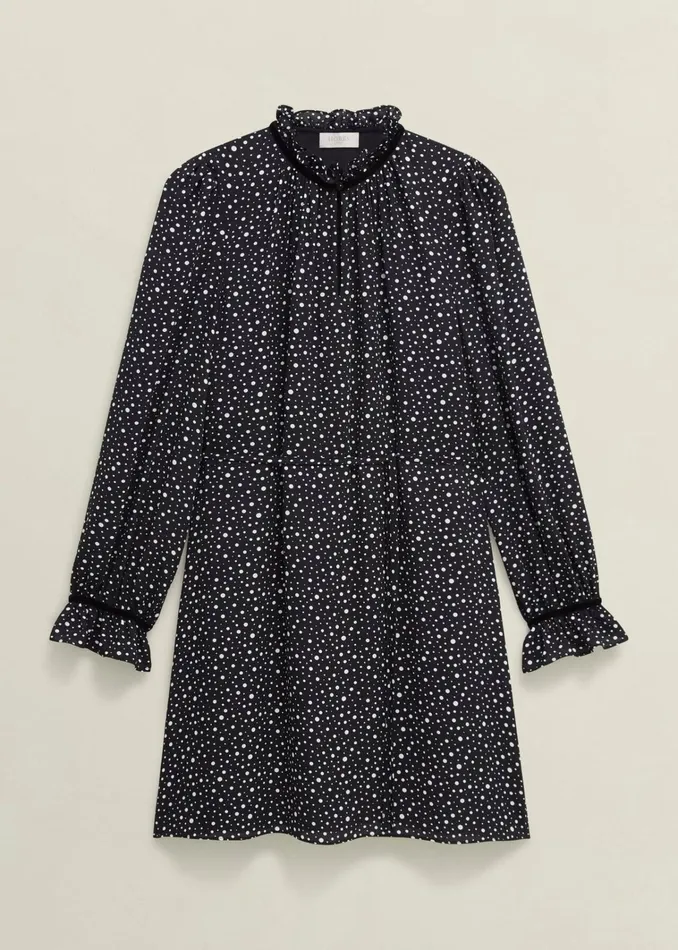 Women Otilla Dress Black Ivory Hobbs Dresses and Jumpsuits