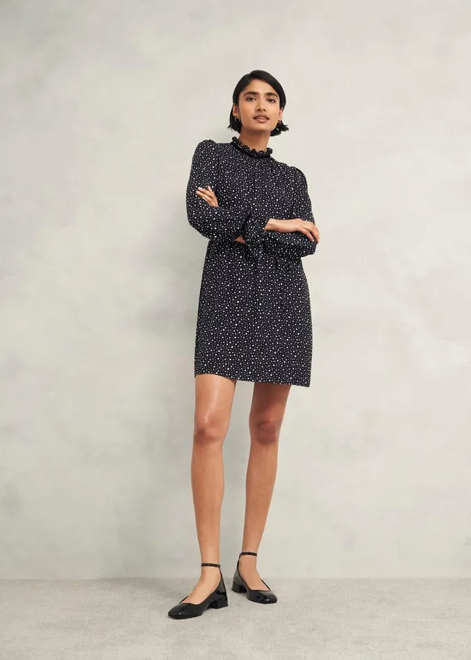Women Otilla Dress Black Ivory Hobbs Dresses and Jumpsuits