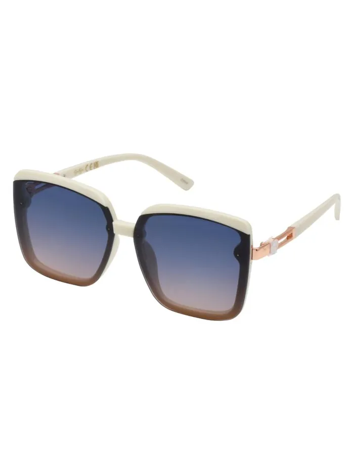 Women Oversized Fashionable Square Sunglasses In Cream Jessica Simpson Sunglasses