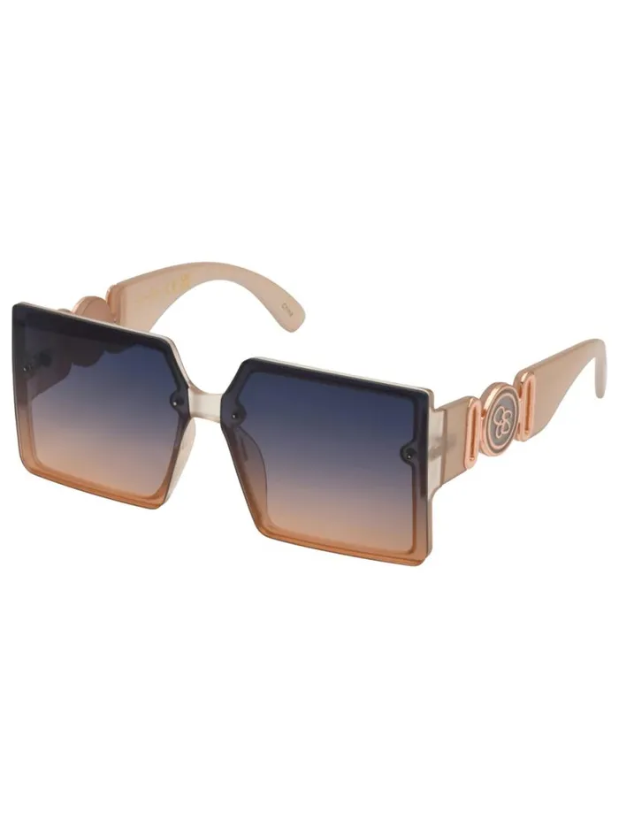 Women Oversized Metal Accent Square Sunglasses In Matte Nude Jessica Simpson Sunglasses Women Oversized Metal Accent Square Sunglasses In Matte Nude Jessica Simpson Sunglasses