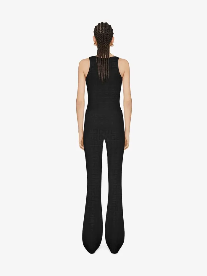 Women Pants and Shorts Givenchy Flare Pants In 4G Jacquard Black