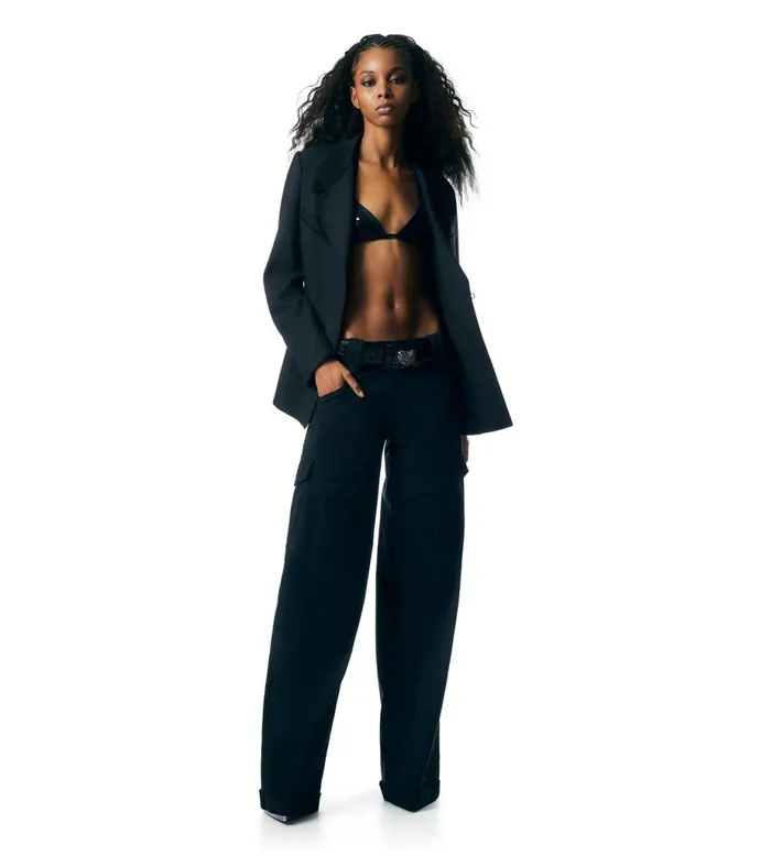 Women Pants and Shorts Tom Ford Cotton Gabardine Cargo Pants Black