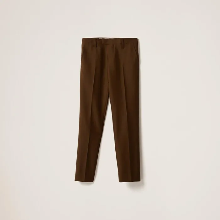 Women Pants And Shorts Miu Miu Mohair Pants Date Brown