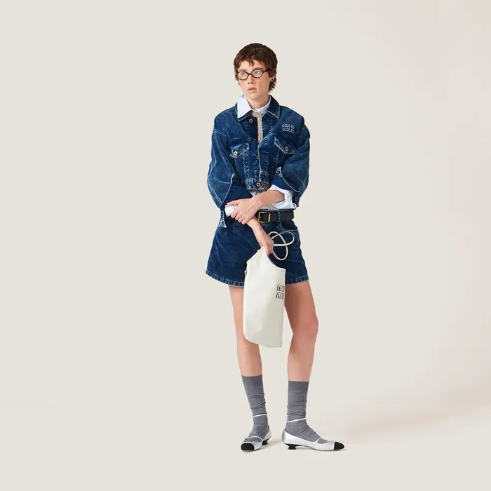 Women Pants And Shorts Miu Miu Washed Corduroy Bermudas Indigo Blue Women Pants And Shorts Miu Miu Washed Corduroy Bermudas Indigo Blue
