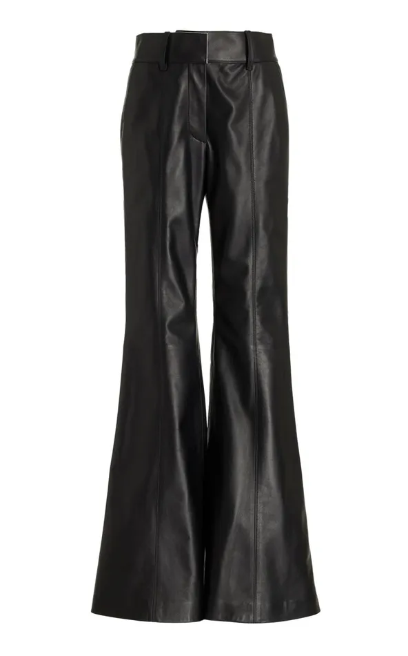 Women Pants Gabriela Hearst Rhein Pant In Black Nappa Leather