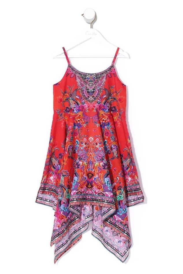 Women Party Dresses Camilla Kids Handkerchief Hem Dress Free Love