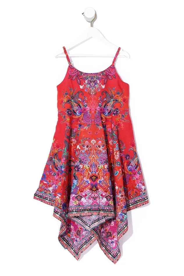 Women Party Dresses Camilla Kids Handkerchief Hem Dress Free Love