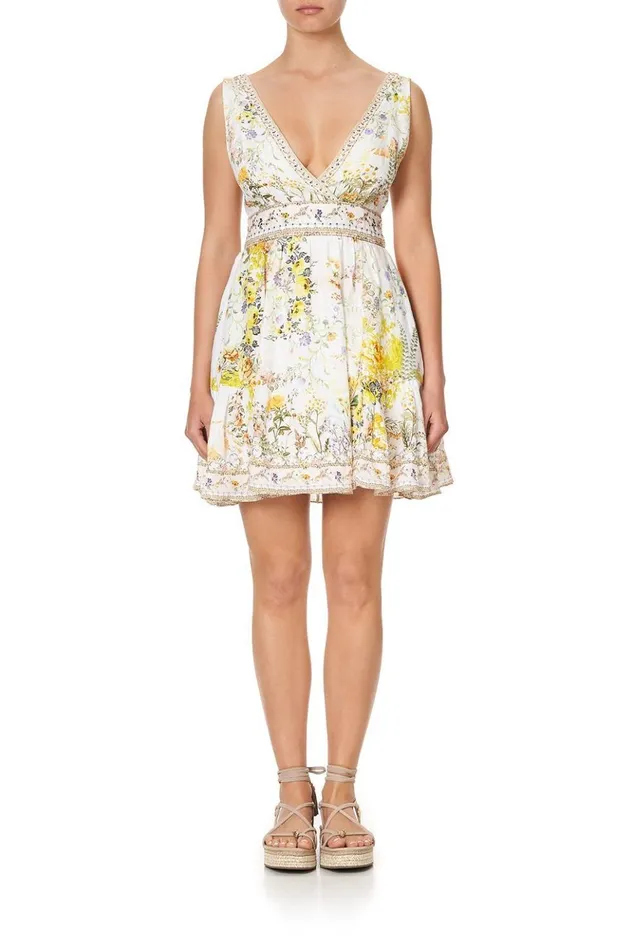 Women Party Dresses Camilla Panelled Short Dress In The Hills Of Tuscany