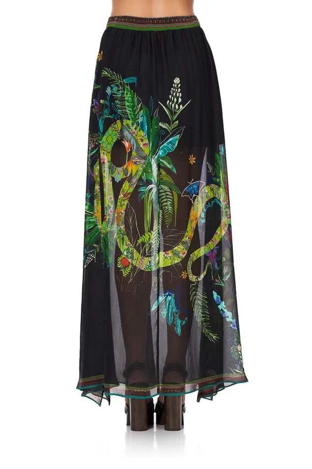 Women Party Dresses Camilla Side Split Overlay Skirt River Cruise