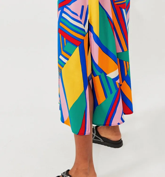 Women Patterned Strappy Dress 8211 Multicolour Stripes Promod Dresses Women Patterned Strappy Dress 8211 Multicolour Stripes Promod Dresses