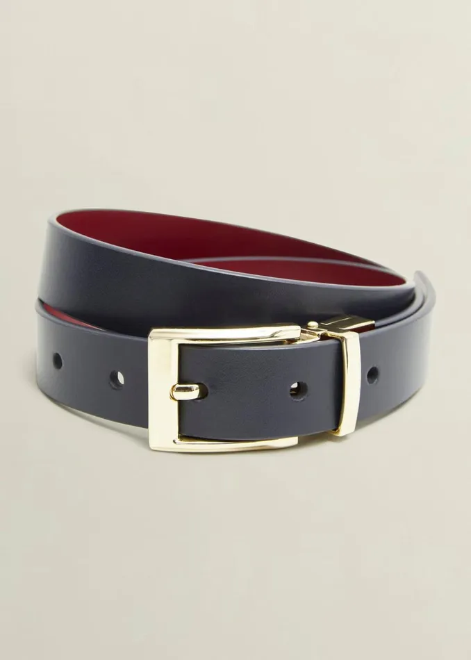 Women Pauline Reversible Hip Belt Navy Red Hobbs Belts