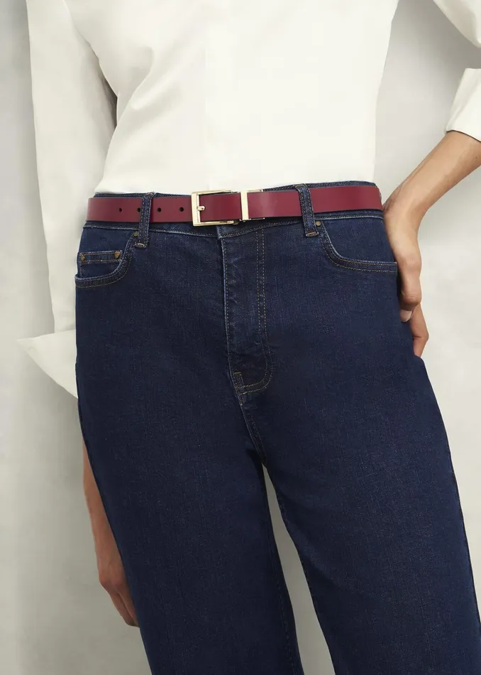 Women Pauline Reversible Hip Belt Navy Red Hobbs Belts