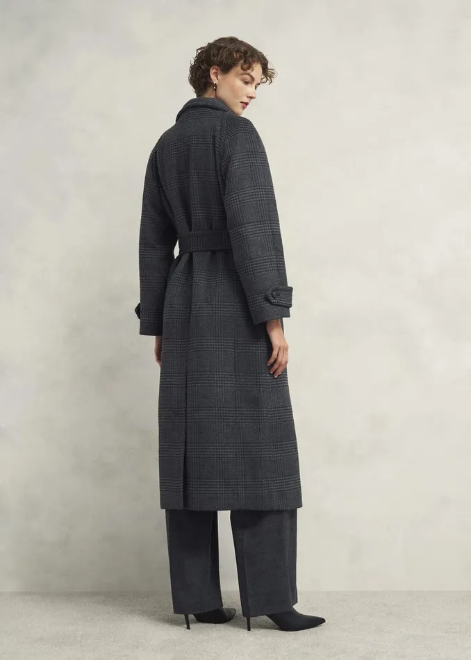 Women Peckworth Coat With Wool Grey Multi Hobbs Coats and Jackets