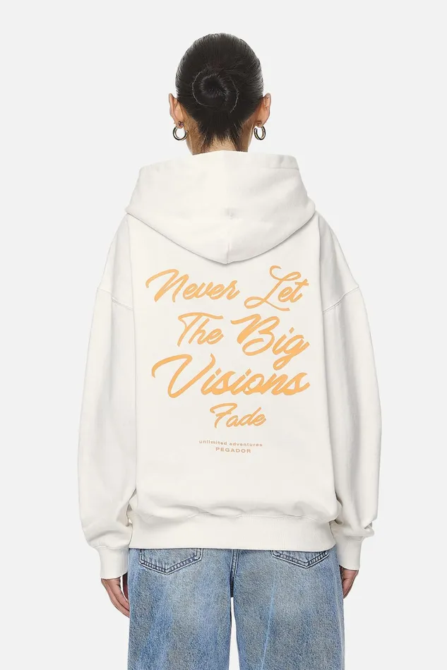 Women Pegador Hoodies Berri Oversized Zip HoodieWashed Coconut Milk