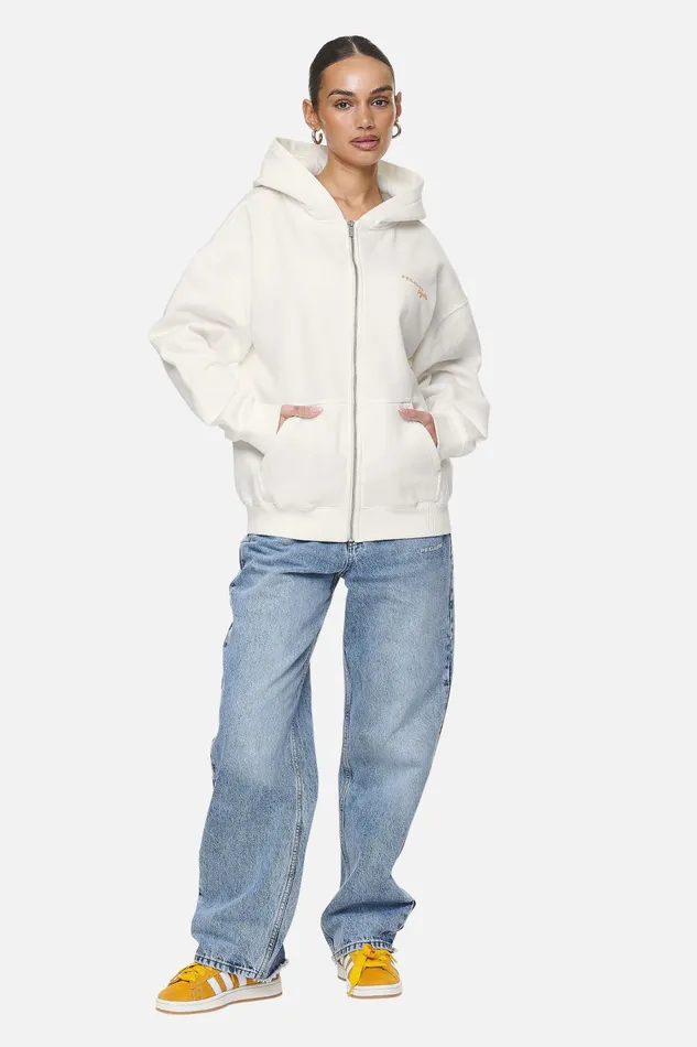 Women Pegador Hoodies Berri Oversized Zip HoodieWashed Coconut Milk