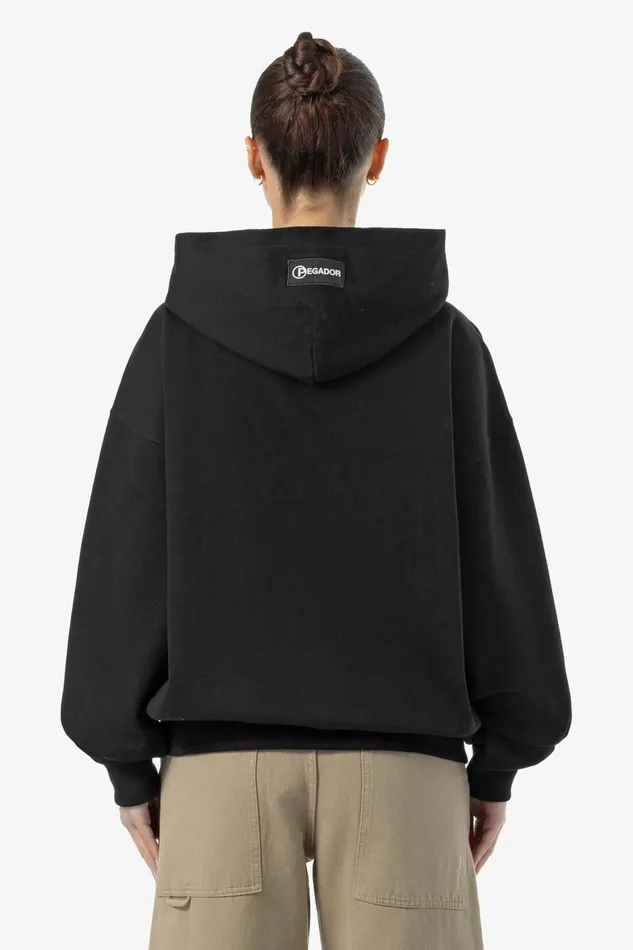 Women Pegador Hoodies Bonnie Oversized Hoodie Washed Black Women Pegador Hoodies Bonnie Oversized Hoodie Washed Black