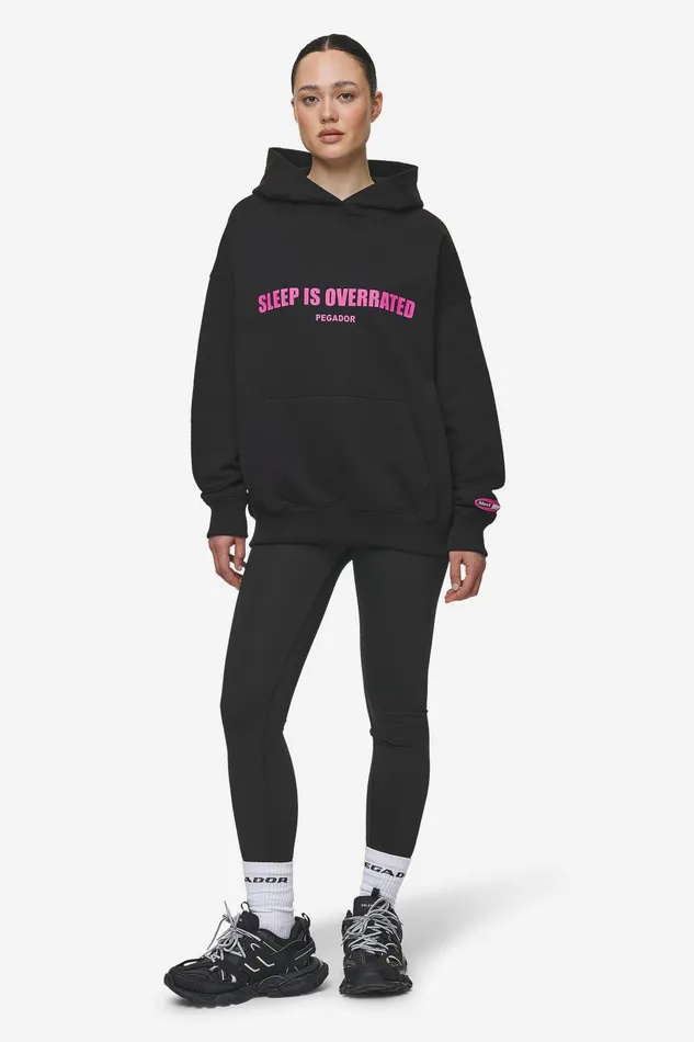 Women Pegador Hoodies Tori Oversized Hoodie Washed Black Women Pegador Hoodies Tori Oversized Hoodie Washed Black