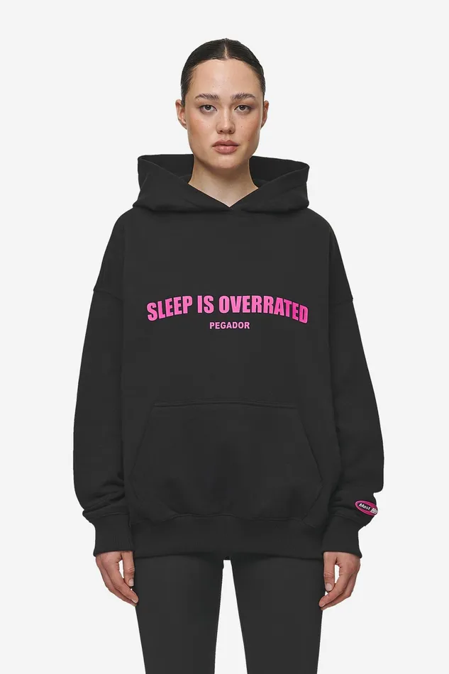 Women Pegador Hoodies Tori Oversized Hoodie Washed Black Women Pegador Hoodies Tori Oversized Hoodie Washed Black
