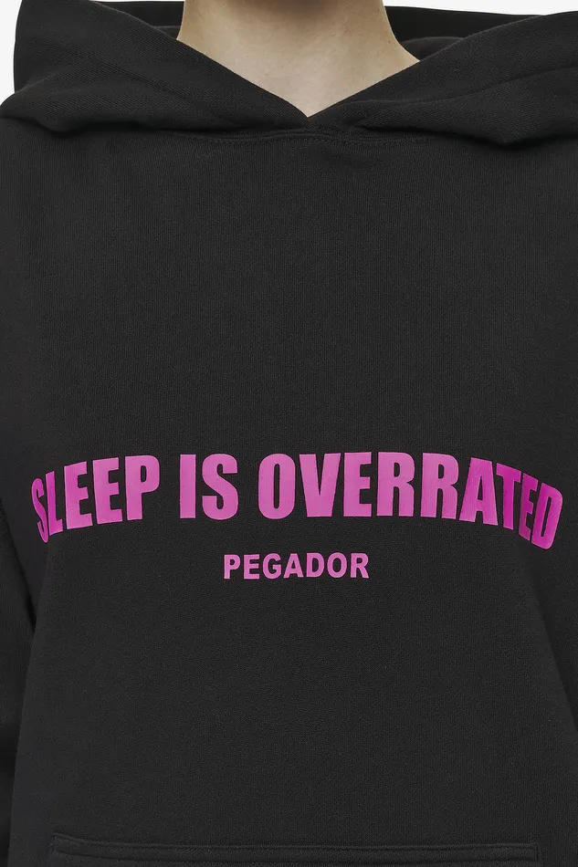 Women Pegador Hoodies Tori Oversized Hoodie Washed Black Women Pegador Hoodies Tori Oversized Hoodie Washed Black