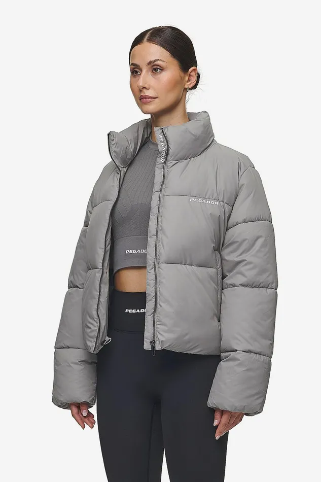 Women Pegador Jacken Georgia Puffer Jacket Rock Grey