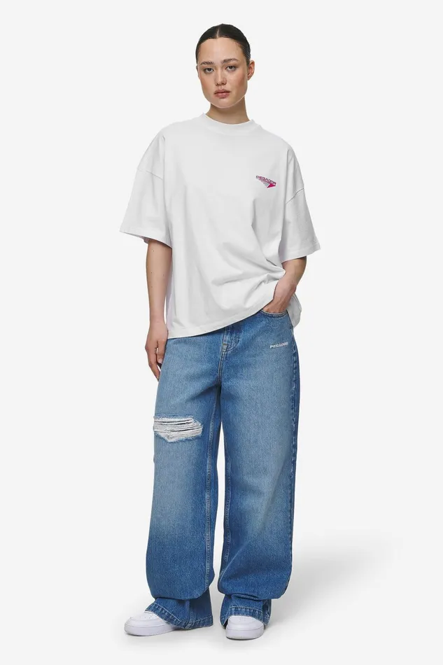 Women Pegador Jeans Mally Super Baggy Jeans Washed Blue