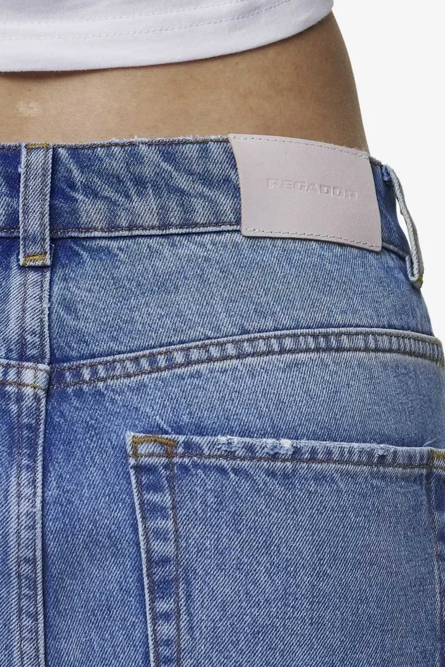 Women Pegador Jeans Mally Super Baggy Jeans Washed Blue