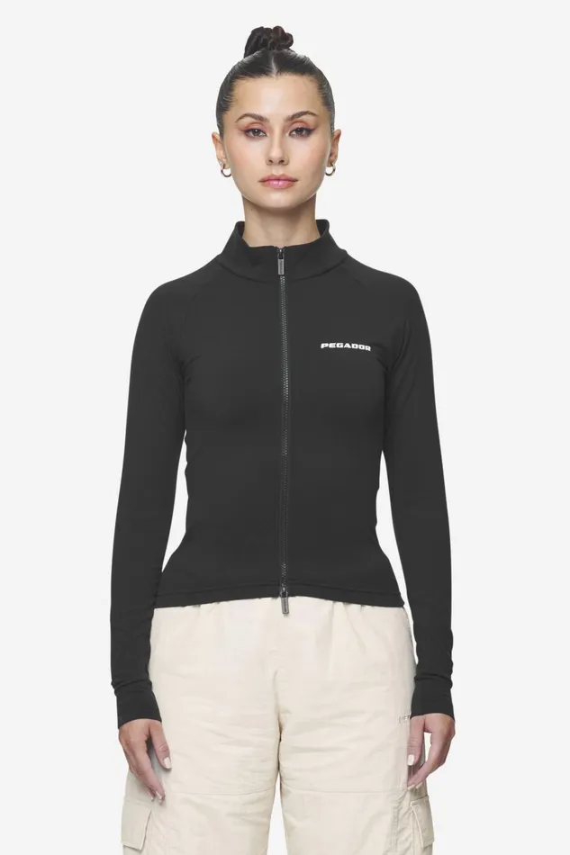 Women Pegador Longsleeves Maria Zip Longsleeve Black