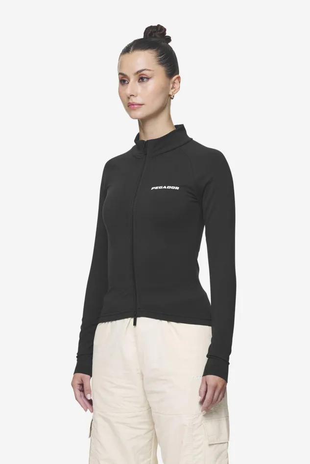 Women Pegador Longsleeves Maria Zip Longsleeve Black