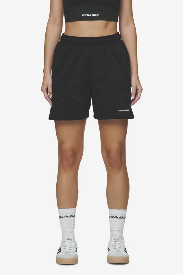 Women Pegador Shorts Sully High Waisted Shorts Black White Gum