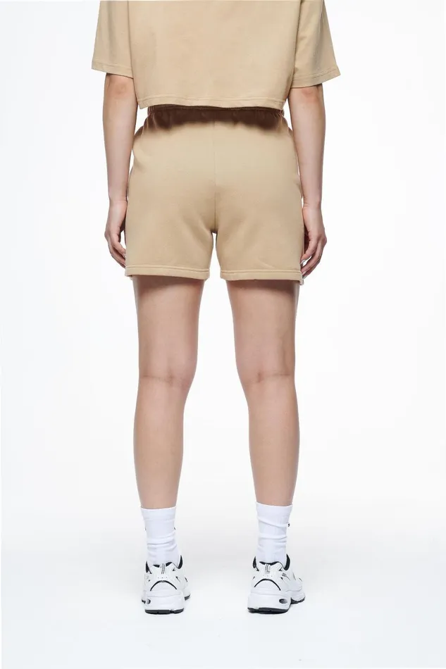 Women Pegador Shorts Umbria High Waisted Shorts Vintage Washed Espresso Gum