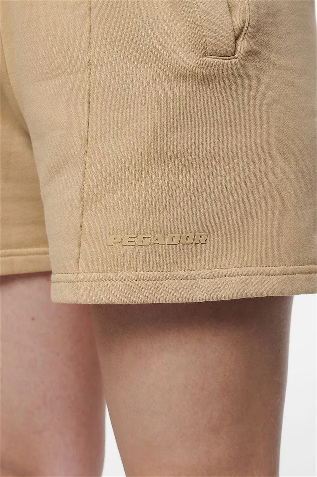 Women Pegador Shorts Umbria High Waisted Shorts Vintage Washed Espresso Gum