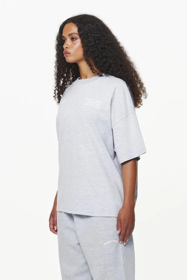 Women Pegador Tees Cadogan Heavy Oversized Tee Grey Melange Women Pegador Tees Cadogan Heavy Oversized Tee Grey Melange