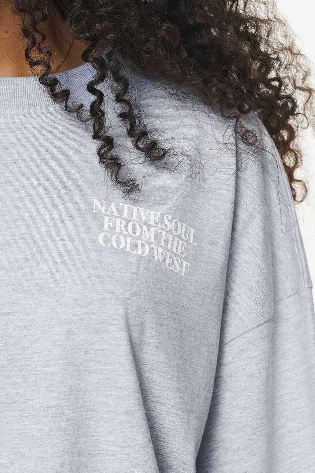 Women Pegador Tees Cadogan Heavy Oversized Tee Grey Melange Women Pegador Tees Cadogan Heavy Oversized Tee Grey Melange