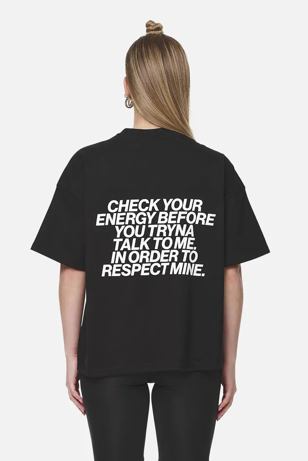 Women Pegador Tees Habana Heavy Oversized Tee Black