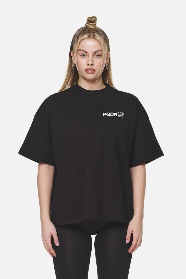 Women Pegador Tees Habana Heavy Oversized Tee Black