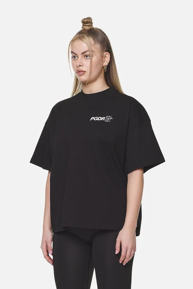 Women Pegador Tees Habana Heavy Oversized Tee Black