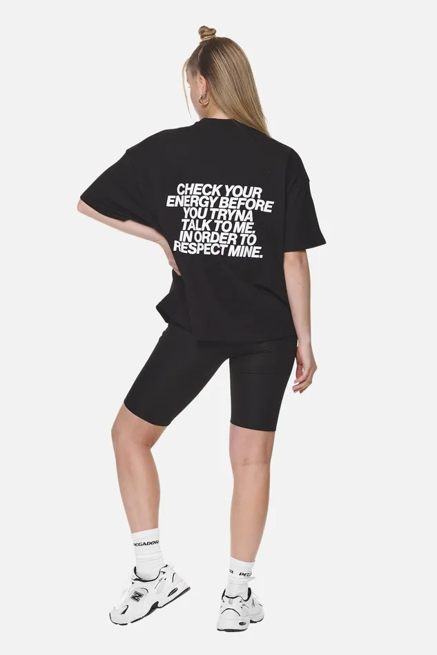 Women Pegador Tees Habana Heavy Oversized Tee Black