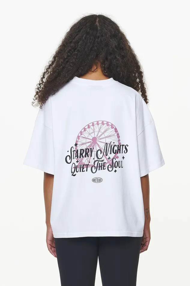 Women Pegador Tees Mall Heavy Oversized Tee White