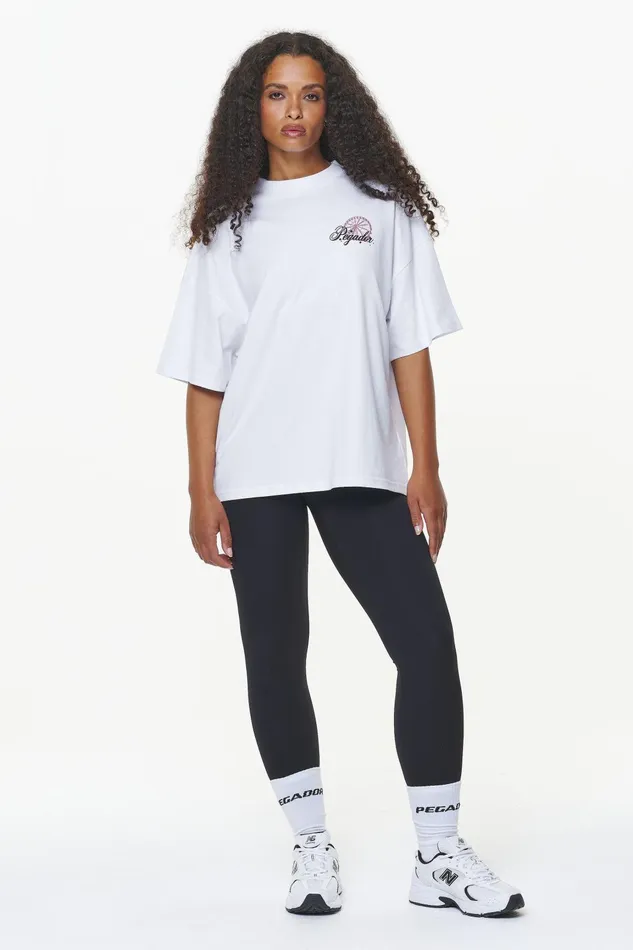 Women Pegador Tees Mall Heavy Oversized Tee White