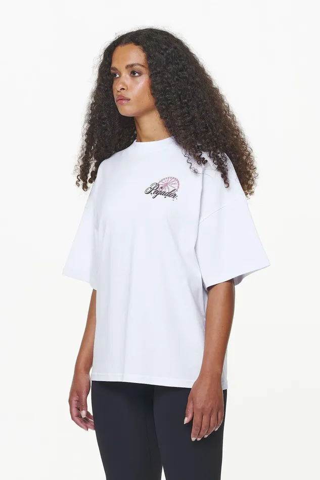 Women Pegador Tees Mall Heavy Oversized Tee White