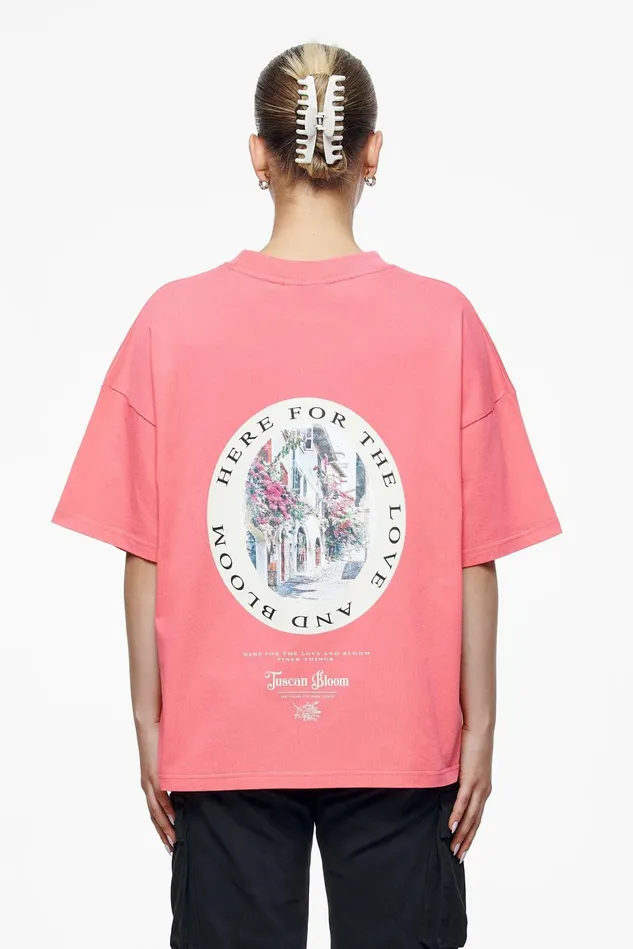 Women Pegador Tees Stia Heavy Oversized Tee Vintage Washed Strawberry