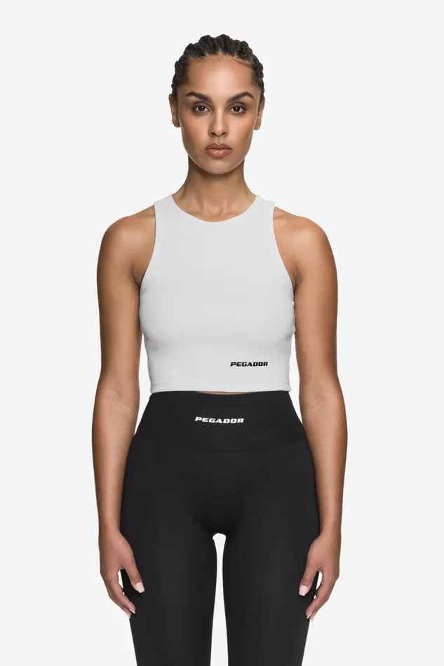 Women Pegador Tops Ayla Crop Top White Black
