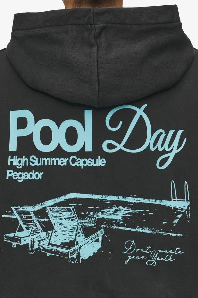 Women Pegador Zip Hoodies Patino Oversized Sweat Jacket Vintage Black