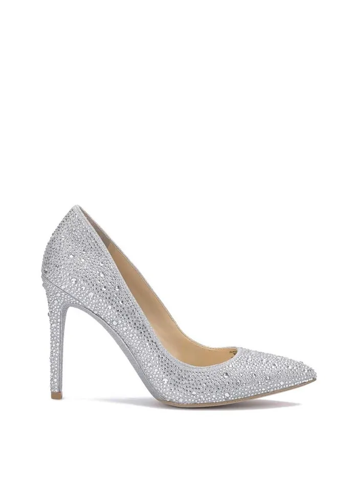 Women Pembe Classic Pump In Silver Jessica Simpson Pumps