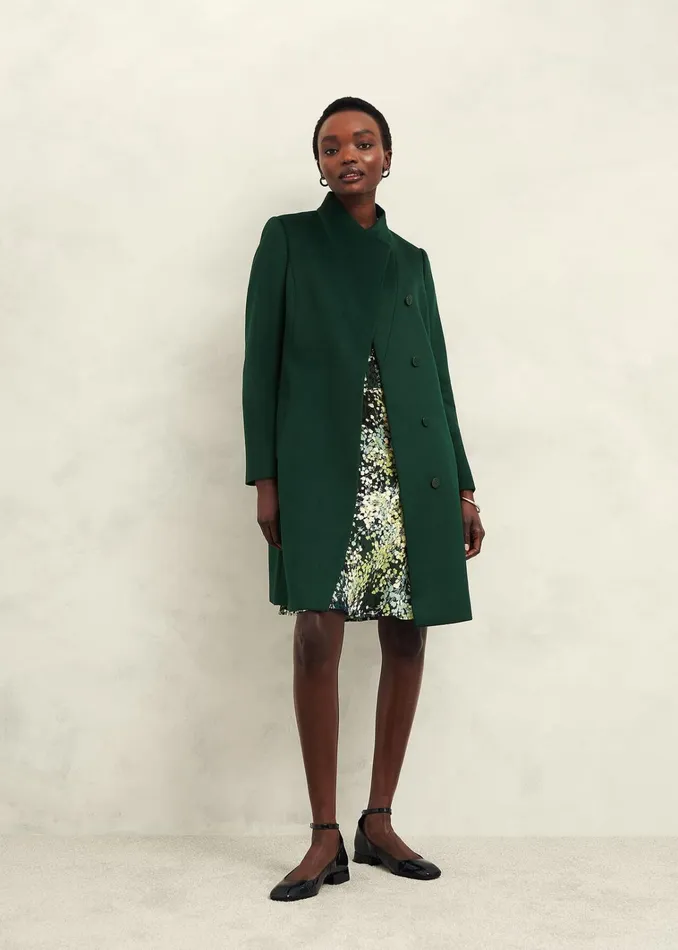 Women Petite Marissa Wool Coat Bay Green Hobbs Coats and Jackets