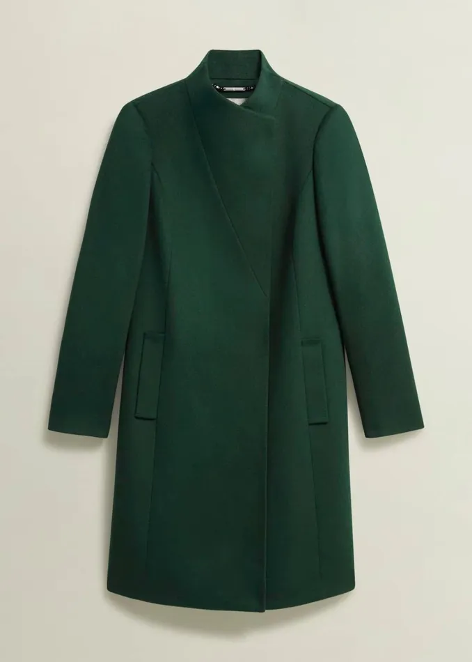 Women Petite Marissa Wool Coat Bay Green Hobbs Coats and Jackets