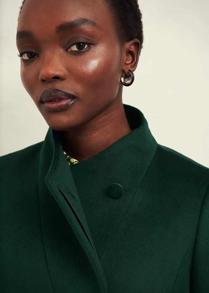 Women Petite Marissa Wool Coat Bay Green Hobbs Coats and Jackets
