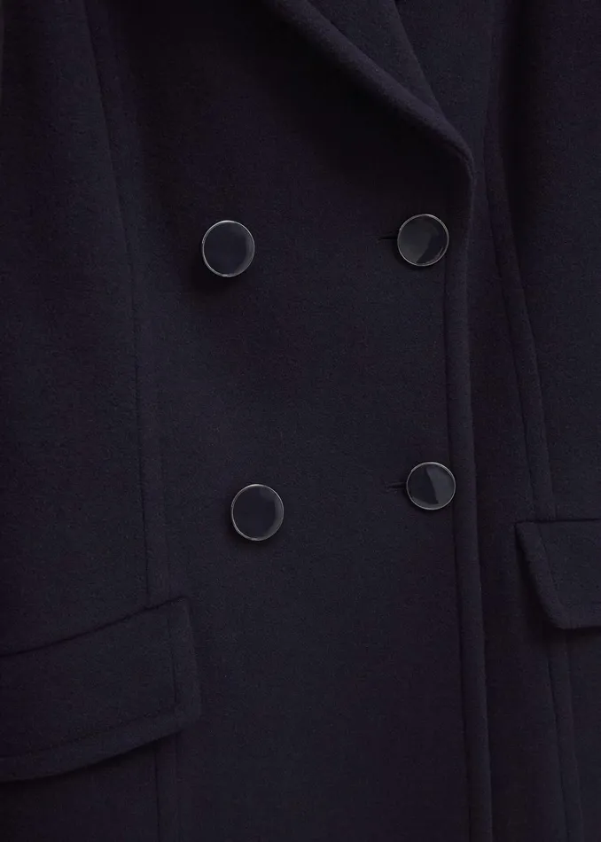 Women Petite Marlene Wool Blend Coat Navy Hobbs Coats and Jackets